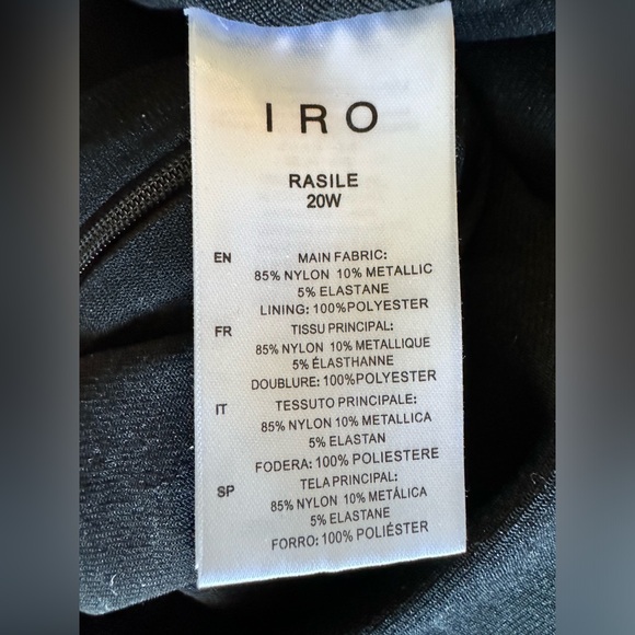 IRO PARIS Rasile Metallic Mini Dress - Picture 9 of 10